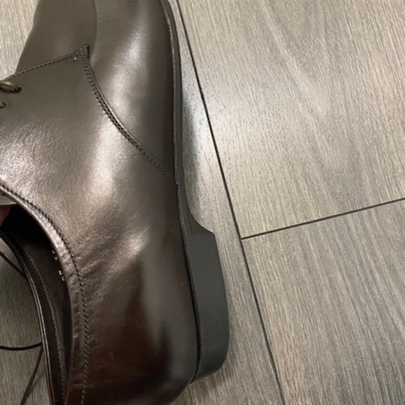 Prada Brown Leather Lace Up Shoes Size 10.5 - Picture 14 of 16